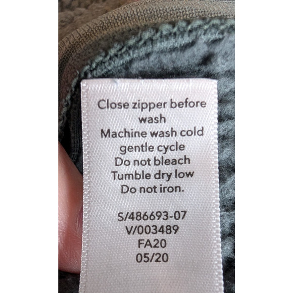 Athleta Tugga Sherpa Fleece Crop Jacket Bali Green Athleisure Outdoor Size Small - Picture 12 of 14